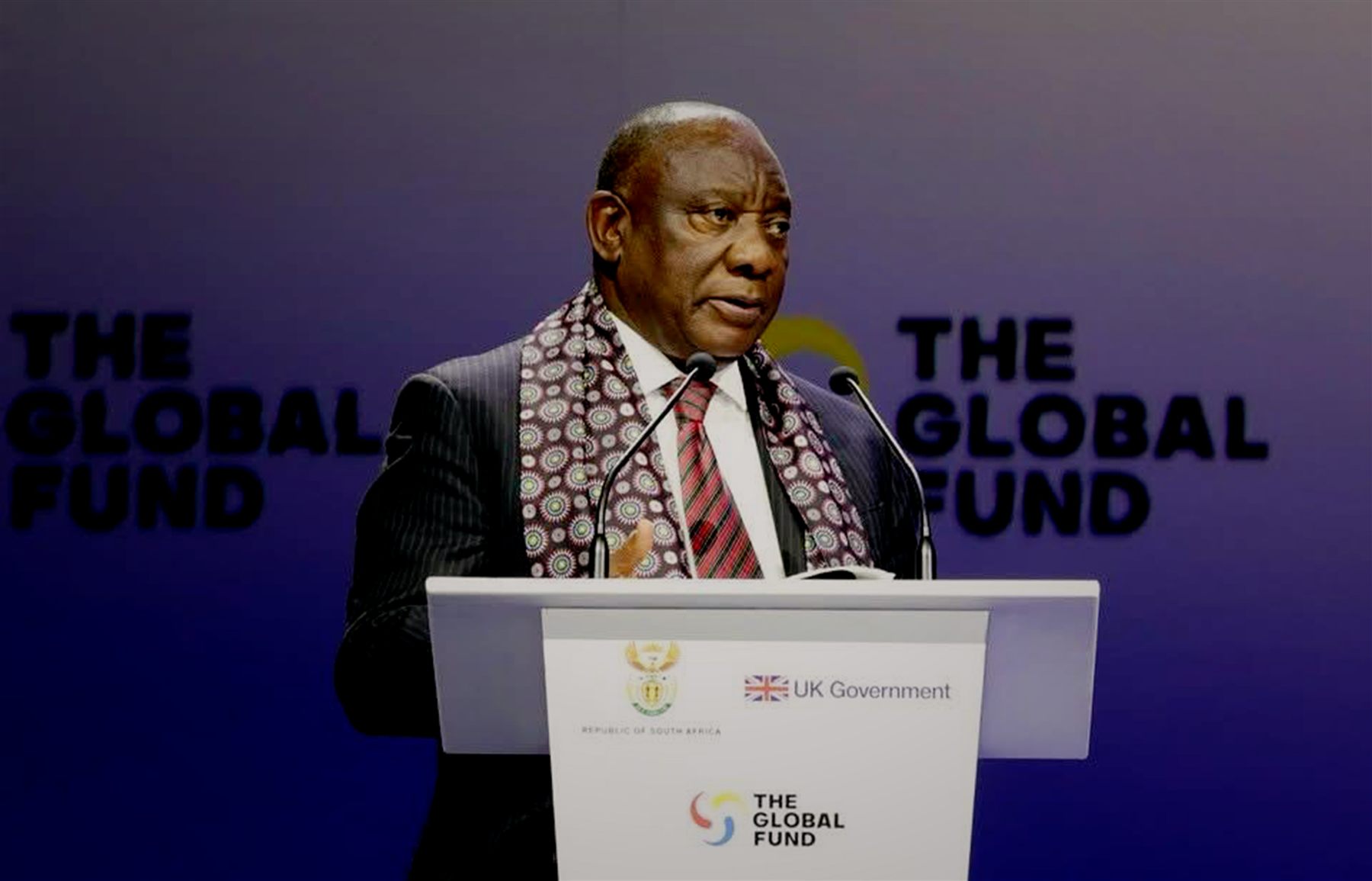 B20 / Global Fund — Eighth Replenishment Summit stage design