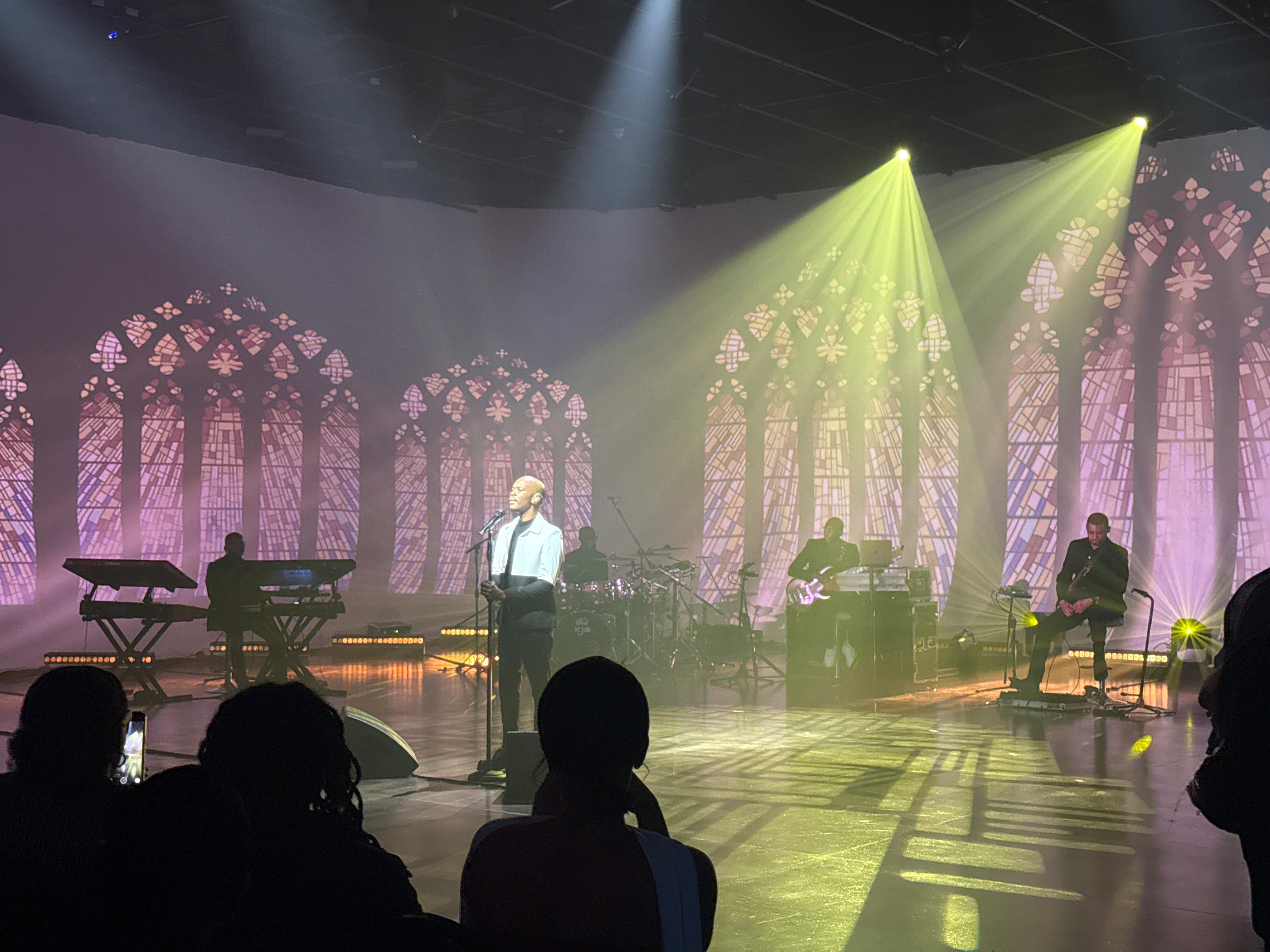 Collective Records — Max Album Recording, cathedral window lighting design