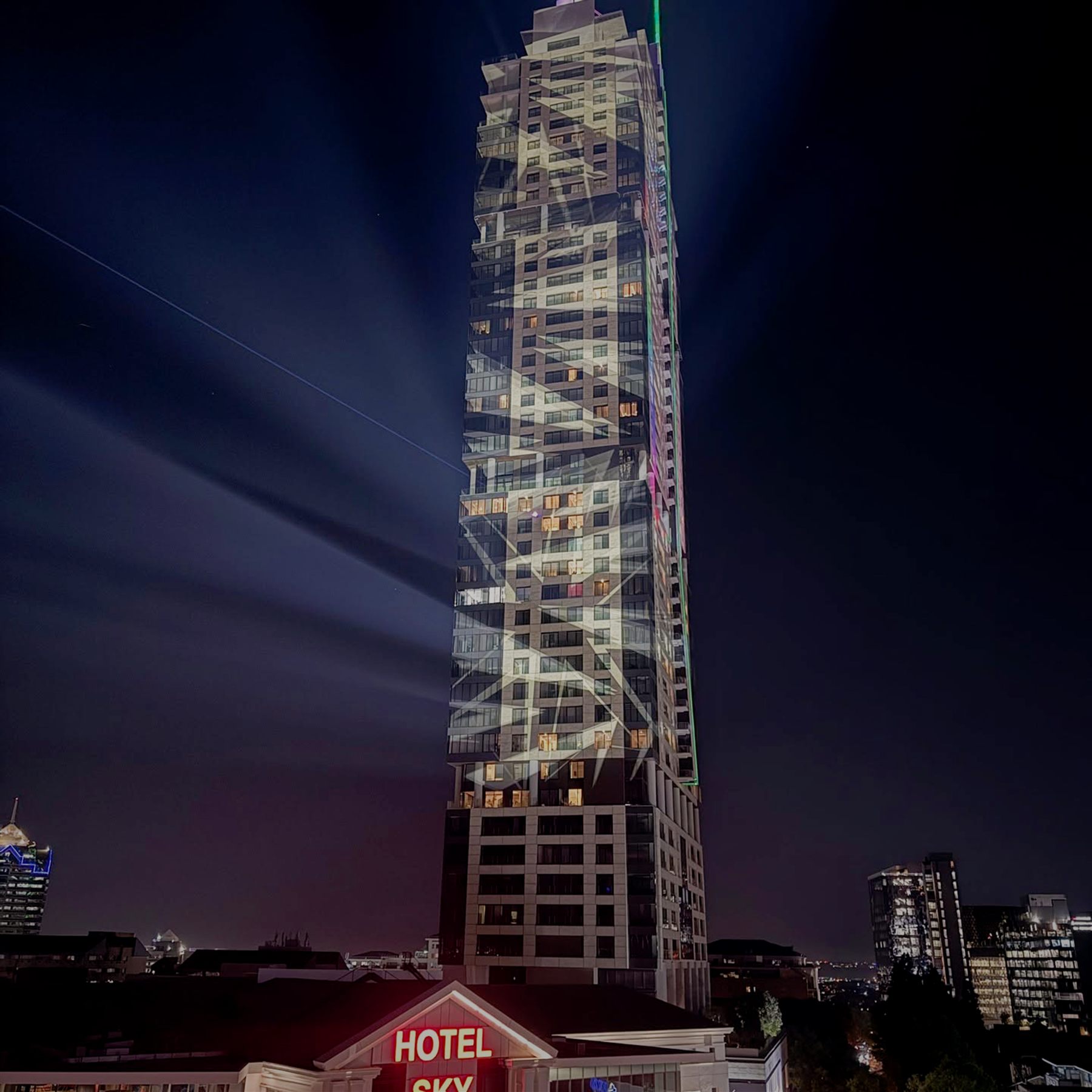 Dior Product Launch — facade lighting design
