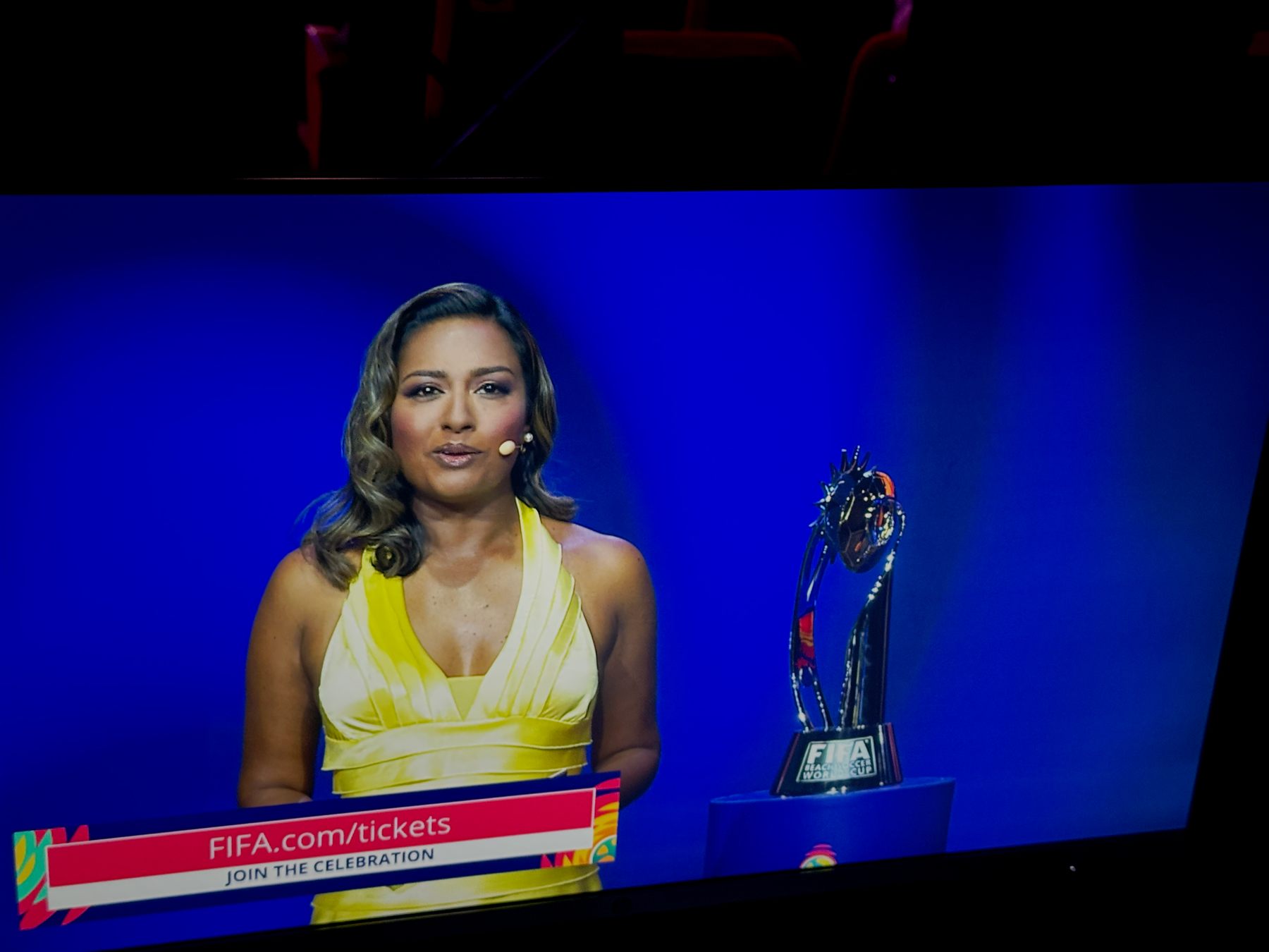 FIFA World Cup Beach Soccer Draw — stage design
