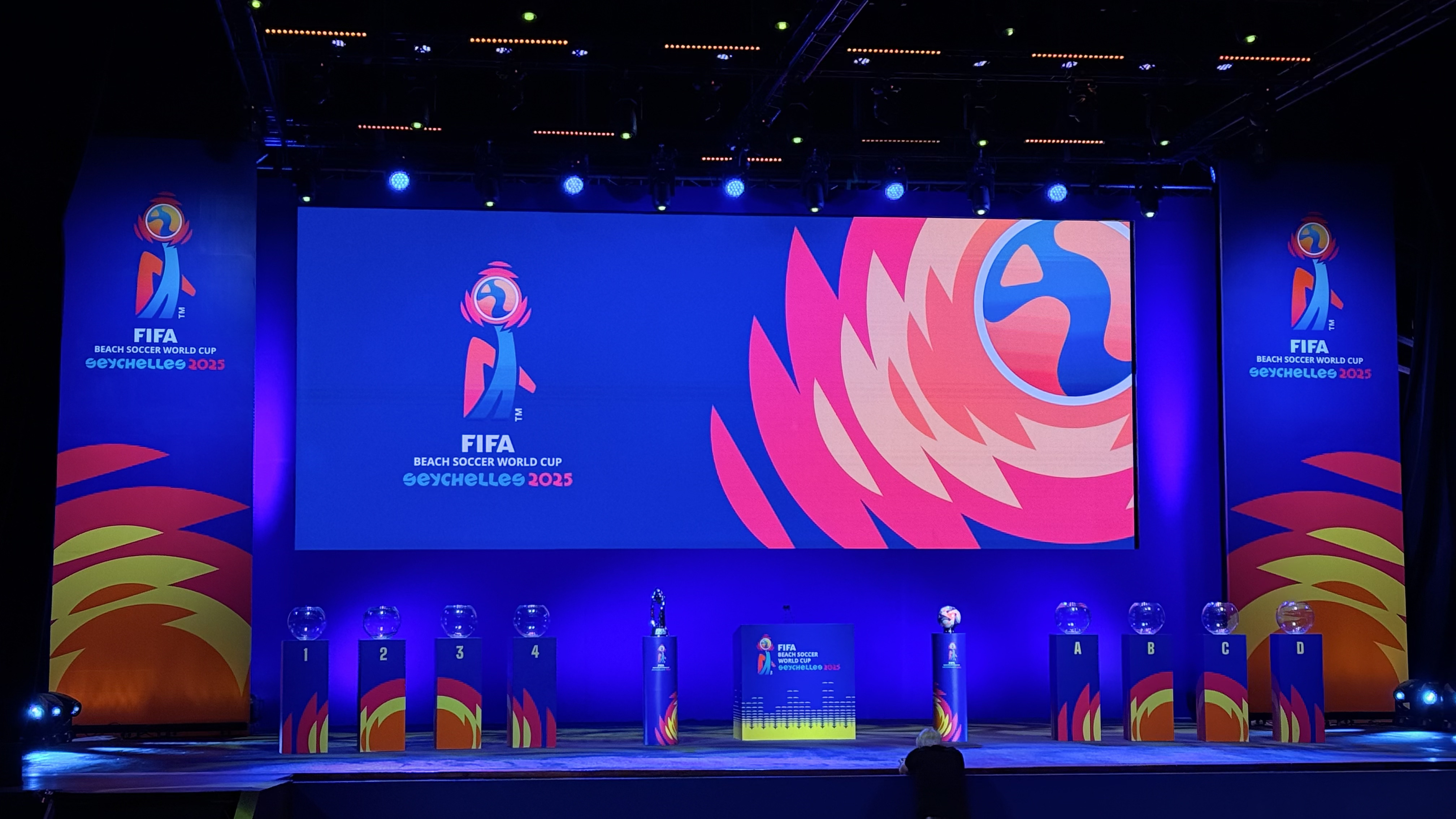 FIFA Beach Soccer World Cup Seychelles 2025 — official draw stage design