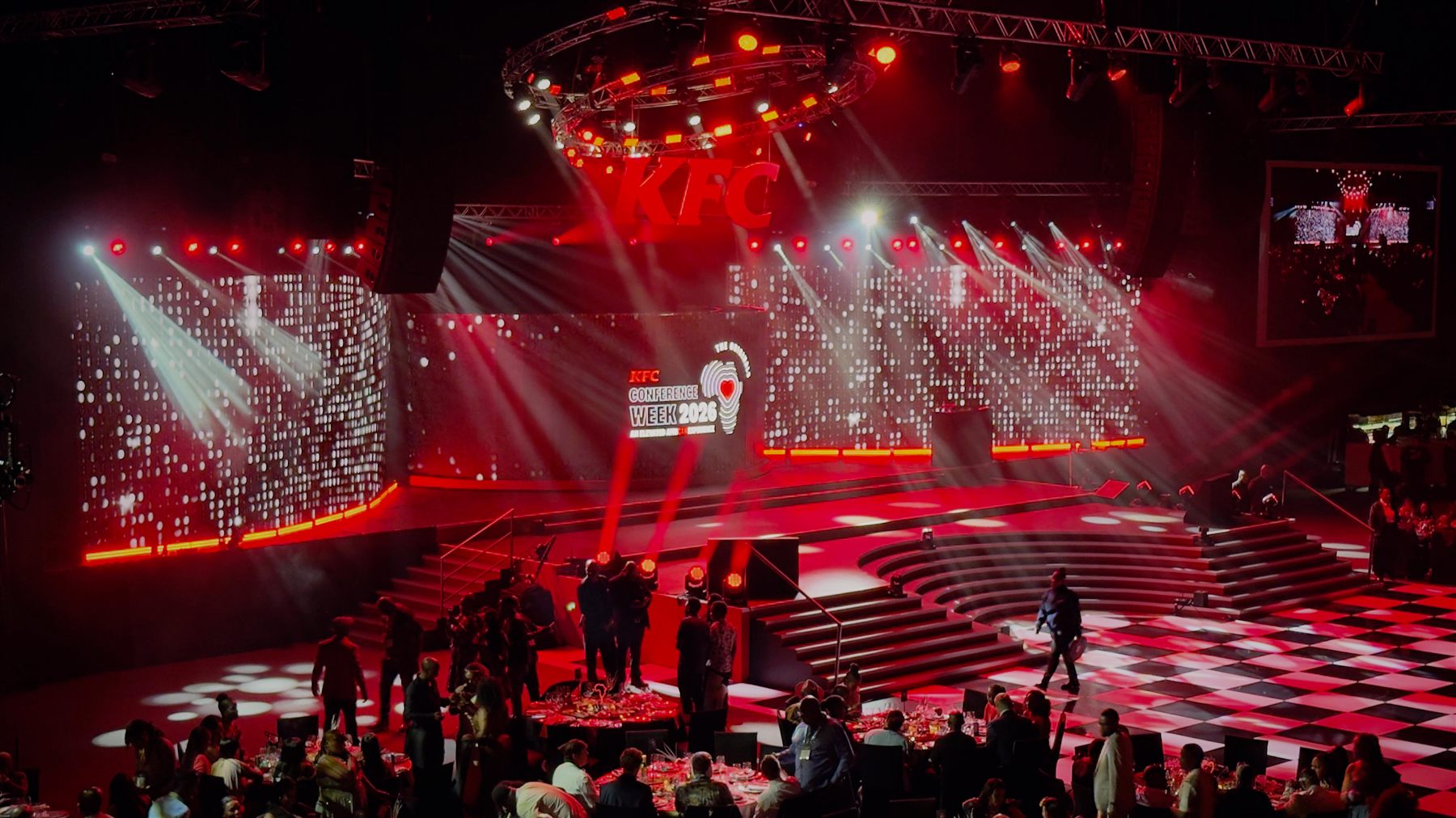 KFC Conference Week 2026 — lighting and set detail