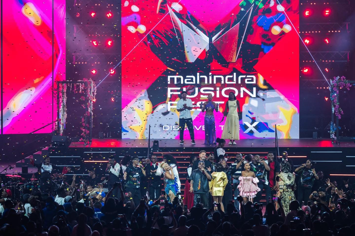 Mahindra Fusion Fest — Discover the X concert finale with confetti and full band on stage