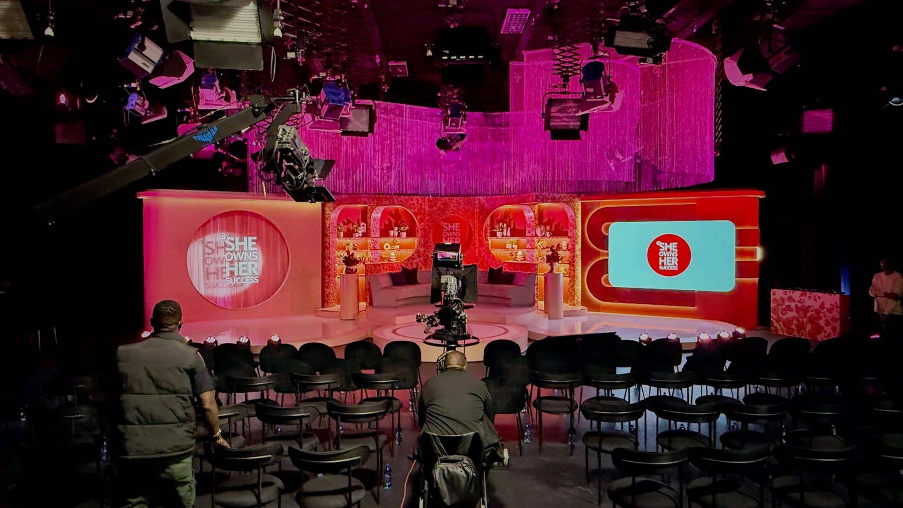 She Owns Her Success — studio set design